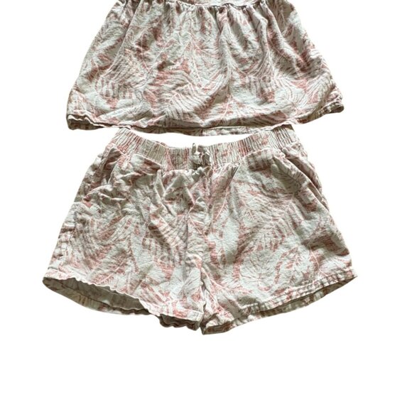 Rewash Girls 2 Piece Summer Short Outfit-Pink/White Floral-Size L-GUC - Picture 3 of 7